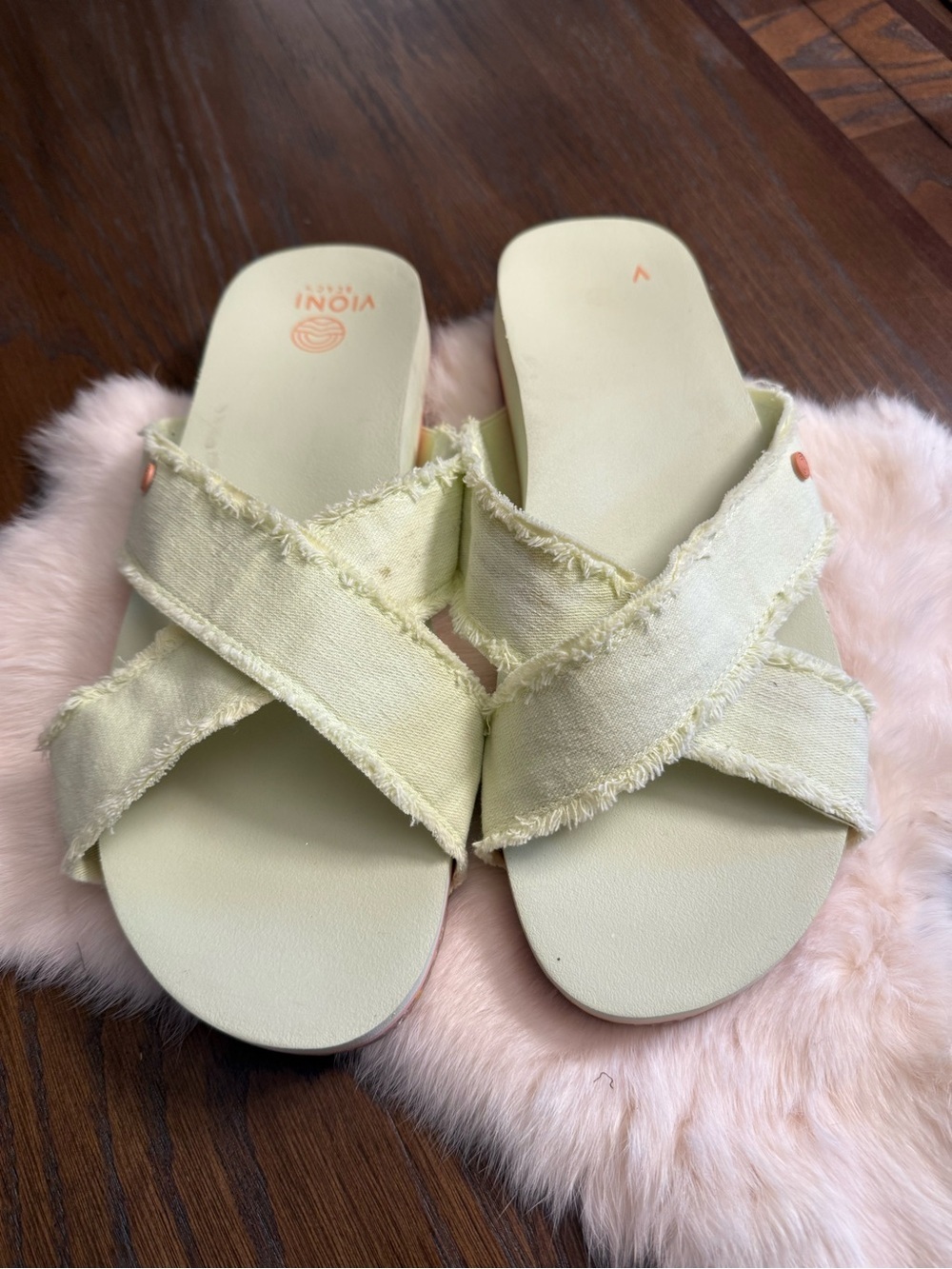 Vionic Boardwalk Panama Slide Sandals ‘Mint Green Size 10 - Picture 2 of 7